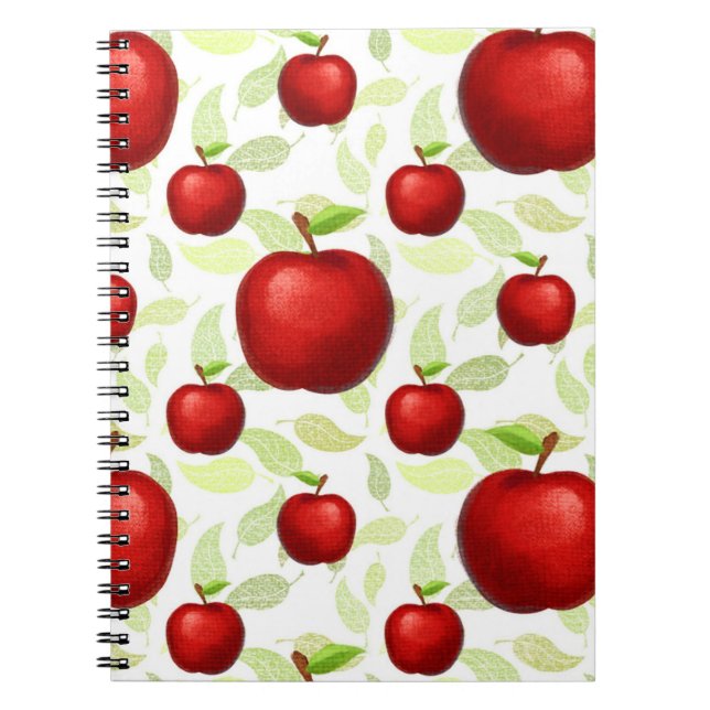 Teacher Apple Tree Patterns Preschool Art Teacher  Notebook (Front)