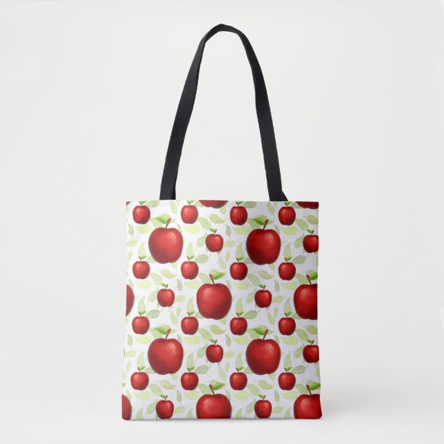 Teacher Apple Tree Patterns Preschool Art Teacher  Tote Bag (Front)