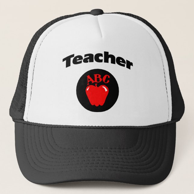 Teacher (Apple) Trucker Hat (Front)