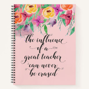 Teacher appreciation Artist teachers sketchbook Notebook