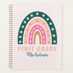 Teacher Appreciation Back to School Boho Rainbow  Planner
