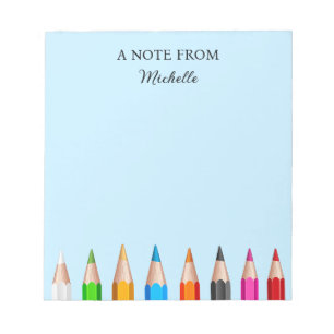 Teacher Appreciation Back to School Supplies  Notepad