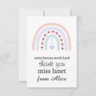 Teacher Appreciation - Best Teacher Ever Present Thank You Card