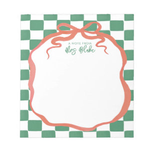 Teacher Appreciation Bold Colour Border Notepad