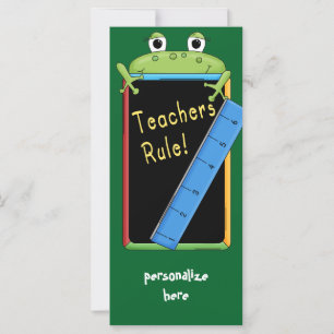 Teacher Appreciation Bookmark Cards Teacher's Rule