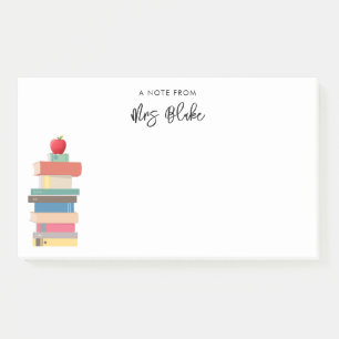 Teacher Appreciation Books Apple Post-it Notes
