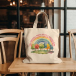 Teacher Appreciation Brighter Place Rainbow Forest Tote Bag<br><div class="desc">Teacher appreciation tote bag which you can personalize with your custom text,  such as "miss ...  makes school a brighter place". The design features a colourful rainbow and nature inspired forest of multi-colour trees.</div>