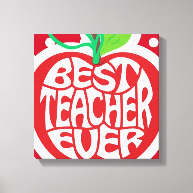 Teacher Appreciation Canvas Print (Front)