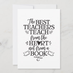 Teacher Appreciation Class Gift Thank You Card