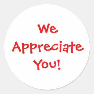 Teacher appreciation classic round sticker