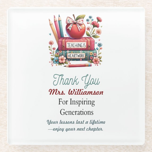 Teacher Appreciation Coaster (Front)