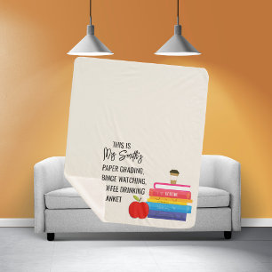 Teacher appreciation cozy blanket gift