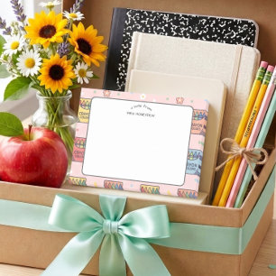 Teacher appreciation Crayon Pattern  Post-it Notes
