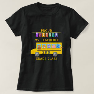 Teacher Appreciation Cute Animals Bus Personalized T-Shirt