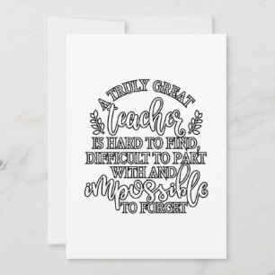 Teacher Appreciation Day Ideas Thank You Card