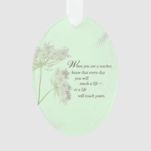 Teacher Appreciation Day Thank You Wildflower Ornament