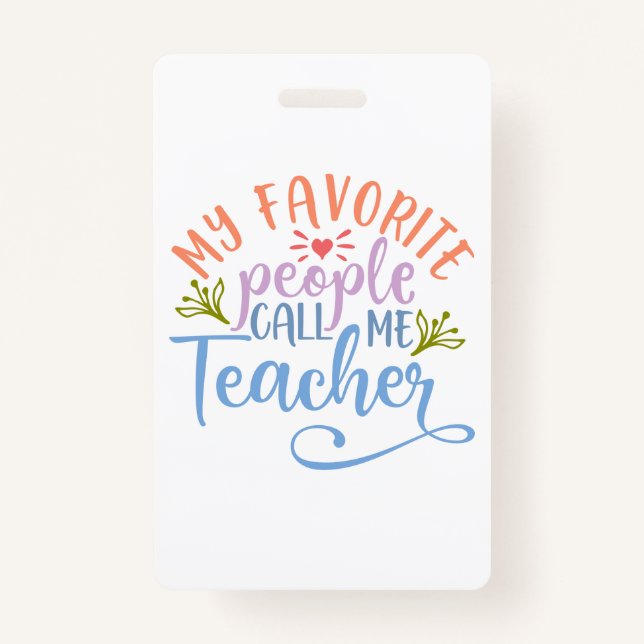 Teacher Appreciation Design Idea Badge (Front)