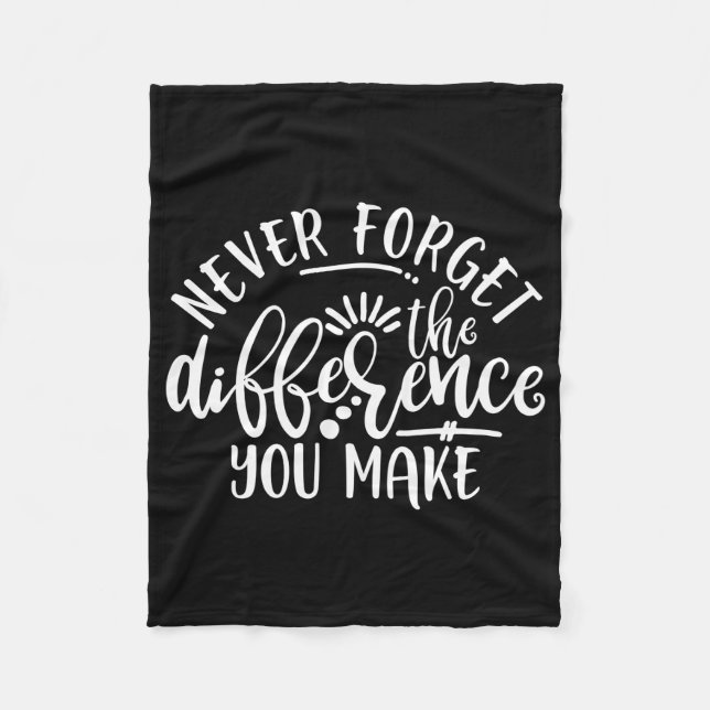 Teacher Appreciation Design Idea Fleece Blanket (Front)