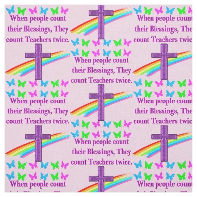 TEACHER APPRECIATION FABRIC (Swatch)