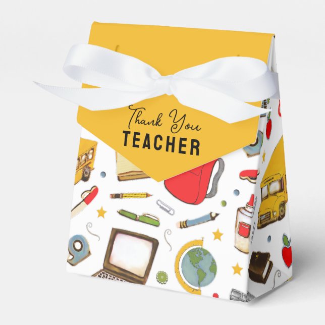 Teacher Appreciation Favor Box (Front Side)