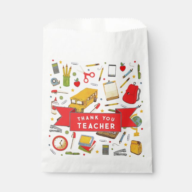 Teacher Appreciation Favour Bag (Front)