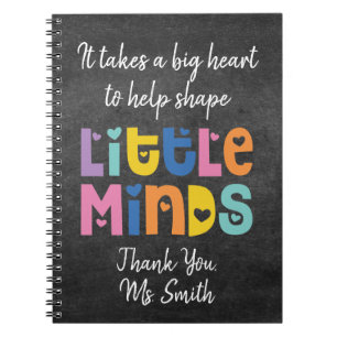 Teacher Appreciation Gift Chalkboard Style Notebook