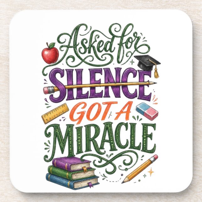  Teacher appreciation gift  Coaster (Front)