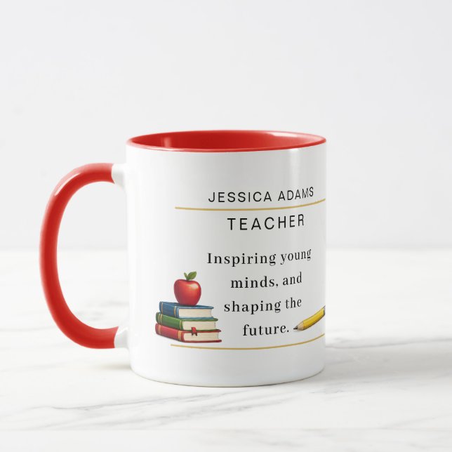 Teacher Appreciation Gift Coffee Mug (Left)
