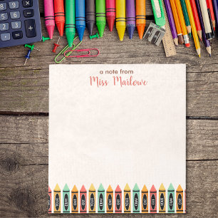 Teacher Appreciation Gift Get Your Cray On  Notepad
