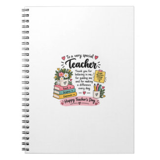Teacher Appreciation Gift | Happy Teacher's Day Notebook