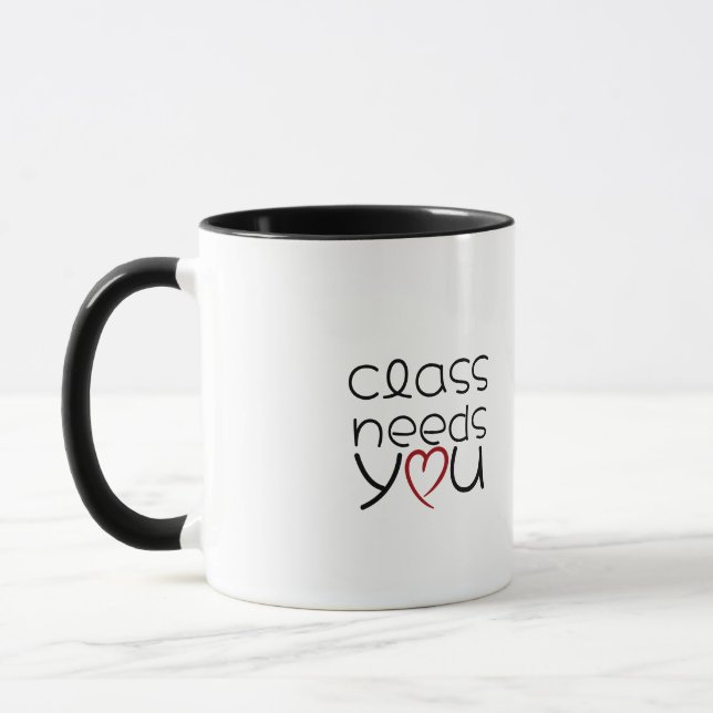 Teacher Appreciation Gift Heart Frame Mug (Left)
