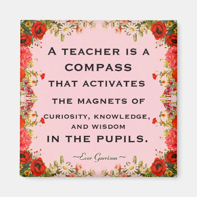 Teacher Appreciation Gift Magnet (Front)