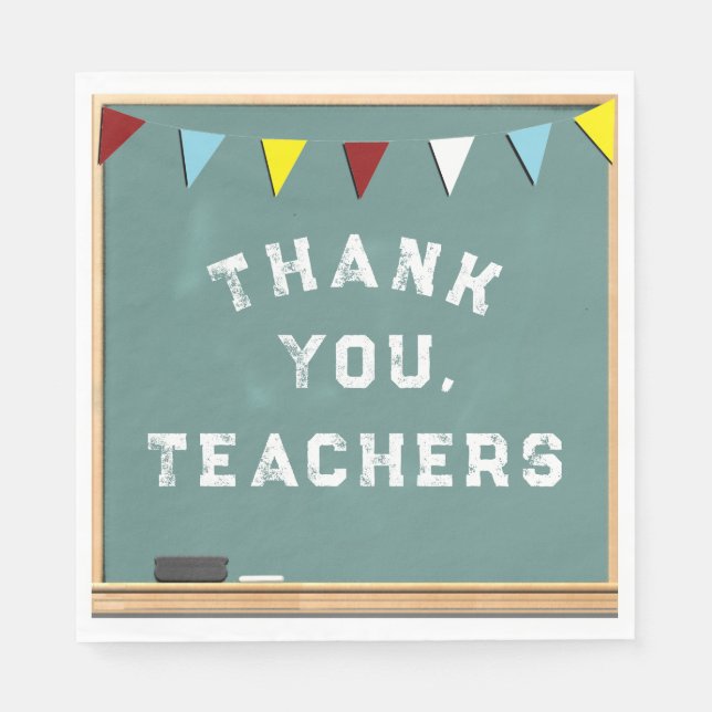Teacher Appreciation Ideas Napkin (Front)