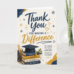 Teacher Appreciation    Making a Difference Card