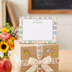 Teacher appreciation Mathematics Pattern  Post-it Notes
