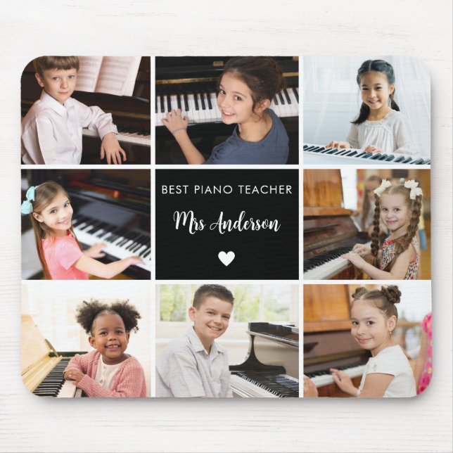 Teacher Appreciation Music Office Photo Collage Mouse Pad (Front)