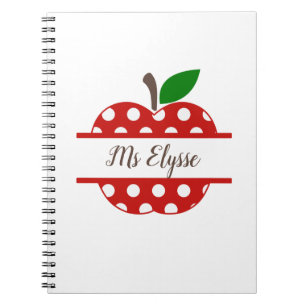 Teacher Appreciation Notebooks - Apple Split