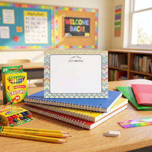 Teacher appreciation Pastel Retro Pattern  Post-it Notes