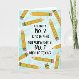 Teacher Appreciation Pencil Theme Card
