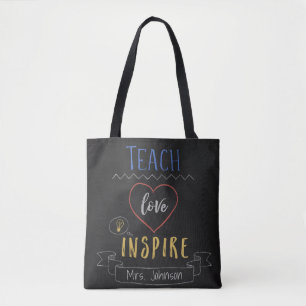 Teacher Appreciation, Personalized Tote Bag