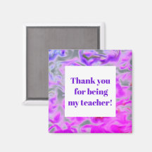 Teacher Appreciation Pink Purple Tie-Dye Thank You