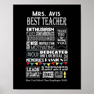 teacher appreciation poster print