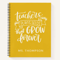 Teacher Appreciation Quote Personalized Yellow