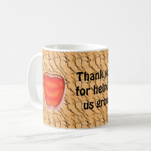 Teacher Appreciation Red Apple Classroom Thank You Coffee Mug