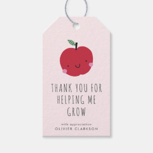 Teacher Appreciation Thank You For Helping me grow Gift Tags