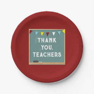 Teacher Appreciation Thank You Paper Plate