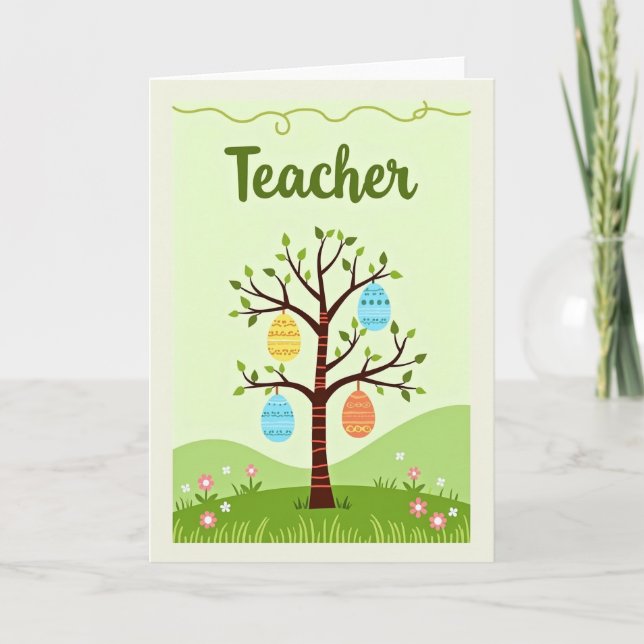 Teacher Appreciation Tree Card (Front)