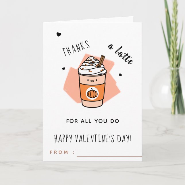 Teacher Appreciation Valentine's Day Thank You Fun Card (Front)