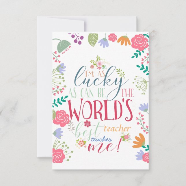 teacher appreciation week card (Front)