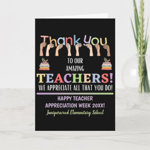 Teacher Appreciation Week    For A Colleague Card